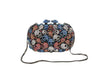 Evening Clutch with Rhinestone Skulls