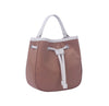 Contrast Trim Drawstring Mini Tote