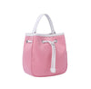 Contrast Trim Drawstring Mini Tote