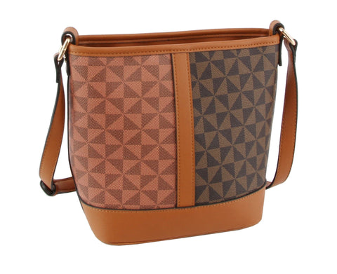 Signature Print Bucket Style Hobo