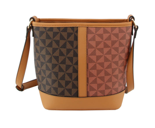 Signature Print Bucket Style Hobo