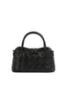 Woven Embossed Satchel Handbag