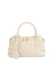 Woven Embossed Satchel Handbag