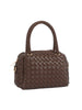 Woven Embossed Petite Satchel Handbag