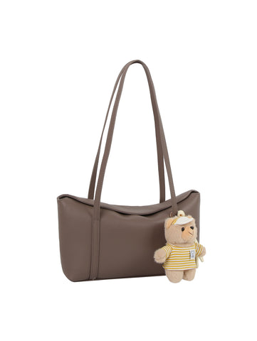 Teddy Charm Soft Faux Leather Tote Bag