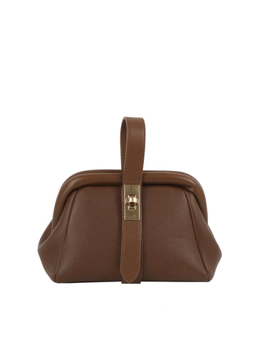 Turn-Lock Mini Frame Crossbody Bag