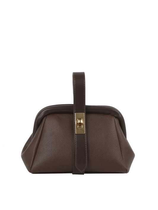 Turn-Lock Mini Frame Crossbody Bag