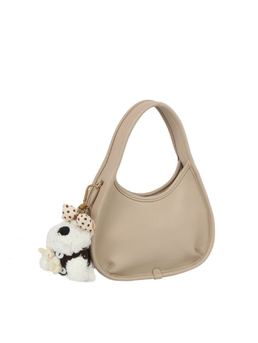 Plush Buddy Mini Crescent Shoulder Bag