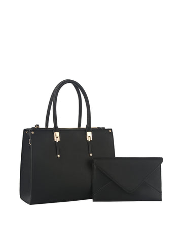 Two Piece Classic Tote Handbag Set