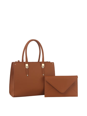 Two Piece Classic Tote Handbag Set