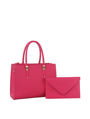 Two Piece Classic Tote Handbag Set