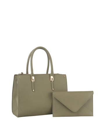 Two Piece Classic Tote Handbag Set