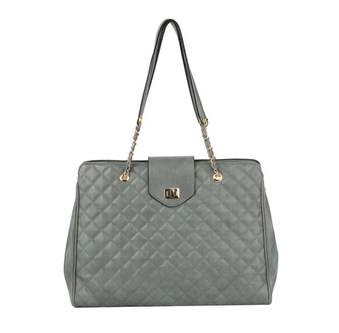 Oversized Quilted Tote Travel Bag