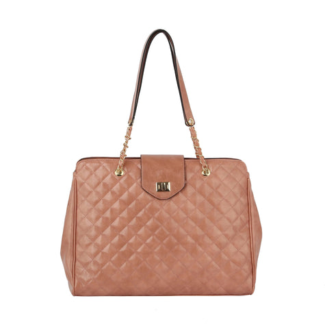 Oversized Quilted Tote Travel Bag