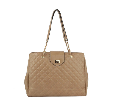 Oversized Quilted Tote Travel Bag