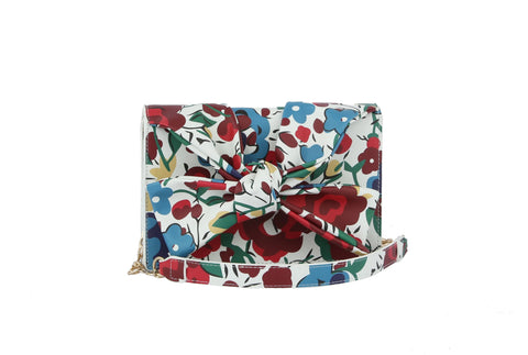Floral Printed Evening Shoulder Bag