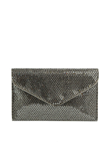 Colored Stone Envelope Style Evening Bag