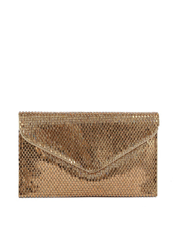 Colored Stone Envelope Style Evening Bag