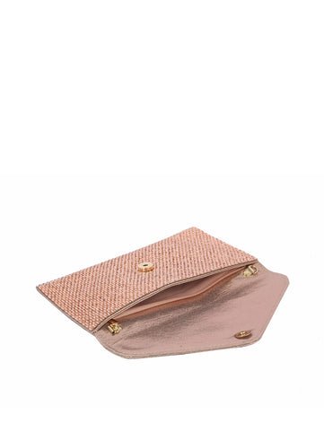 Colored Stone Envelope Style Evening Bag