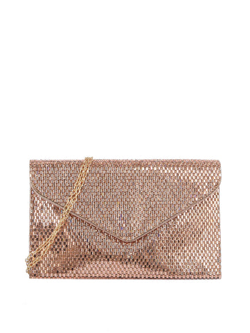 Colored Stone Envelope Style Evening Bag