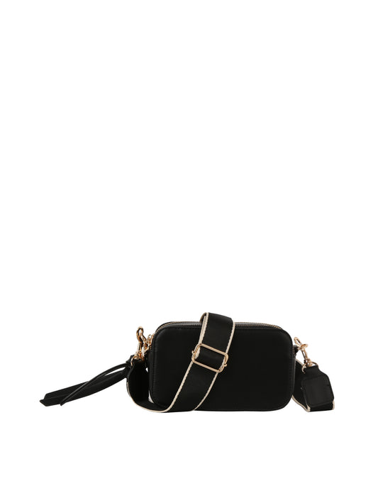 Dual Top Zip Crossbody Bag
