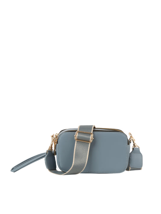 Dual Top Zip Crossbody Bag