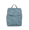 The Convertible Classic Fashion Backpack is a minimalist, light blue bag with a top handle and large front flap cover, tablet compatible, shown against a plain white background.