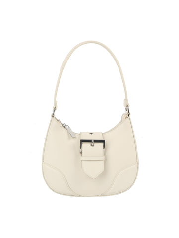 Sleek Buckle Hobo Bag