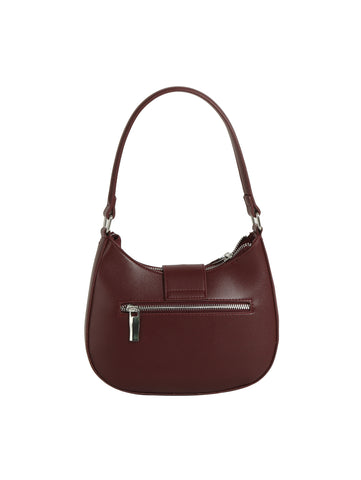 Sleek Buckle Hobo Bag
