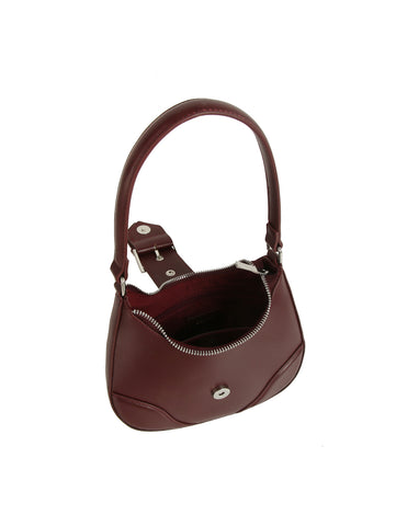 Sleek Buckle Hobo Bag