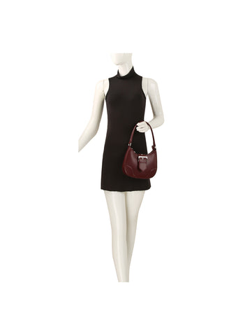 Sleek Buckle Hobo Bag