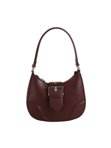 Sleek Buckle Hobo Bag
