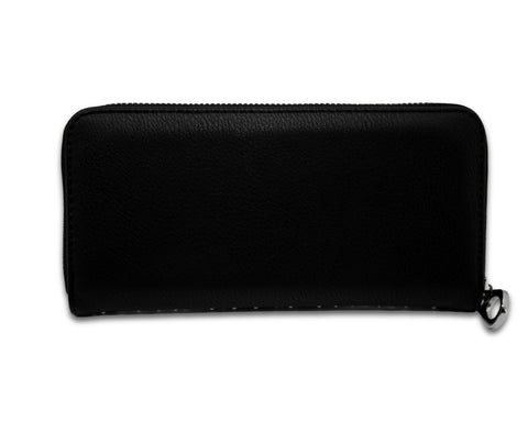 Colored Rhinestone Design Accordion Wallet