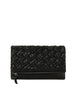 Woven Fold Over Clutch Shoulder Bag