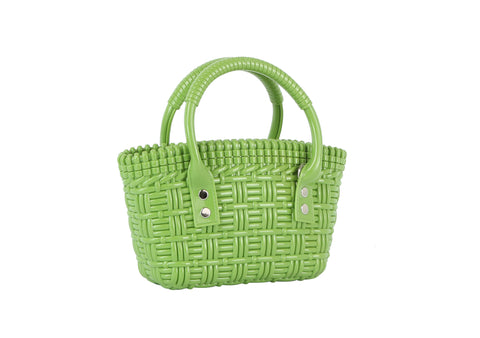 Woven Embossed Petite Jelly Hand Tote