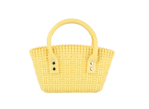 Woven Embossed Petite Jelly Hand Tote