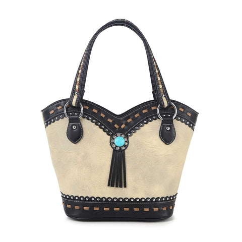 Western Style Embossed Handbag