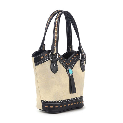 Western Style Embossed Handbag