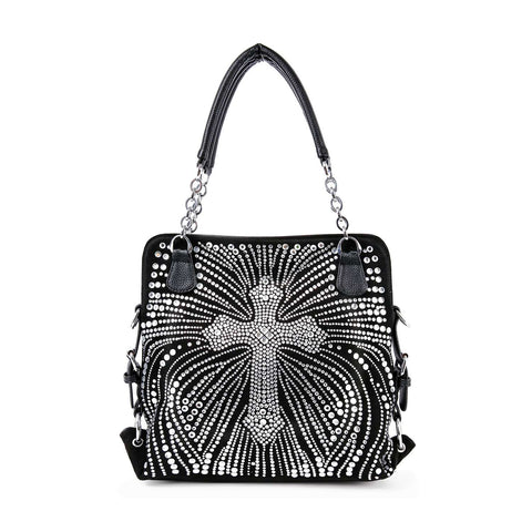 Rhinestone Cross Fashion Shoulder Bag