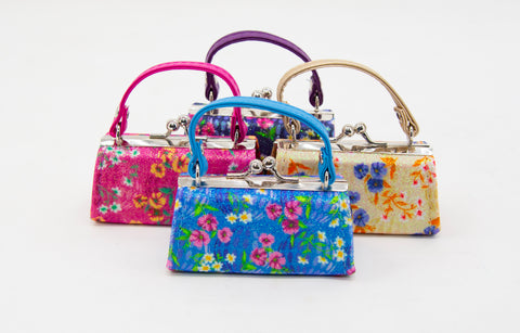 Sparkling Floral Print Lipstick Case Assorted Set