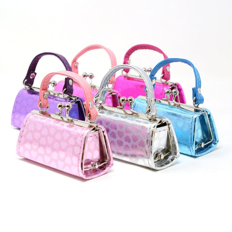 Patent Heart Print Lipstick Case Assorted Set