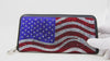 Wavy American Flag Bling Wallet