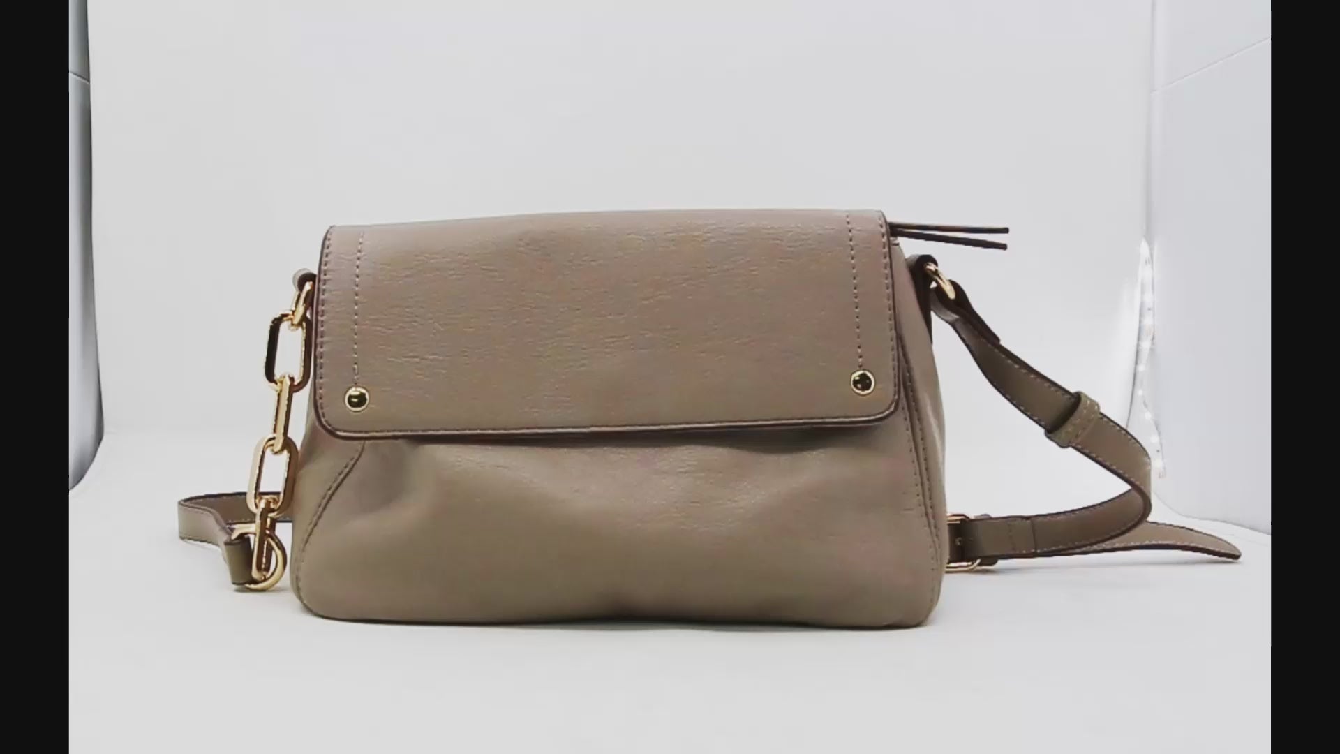 Double-sided Flap Closure Crossbody Bag