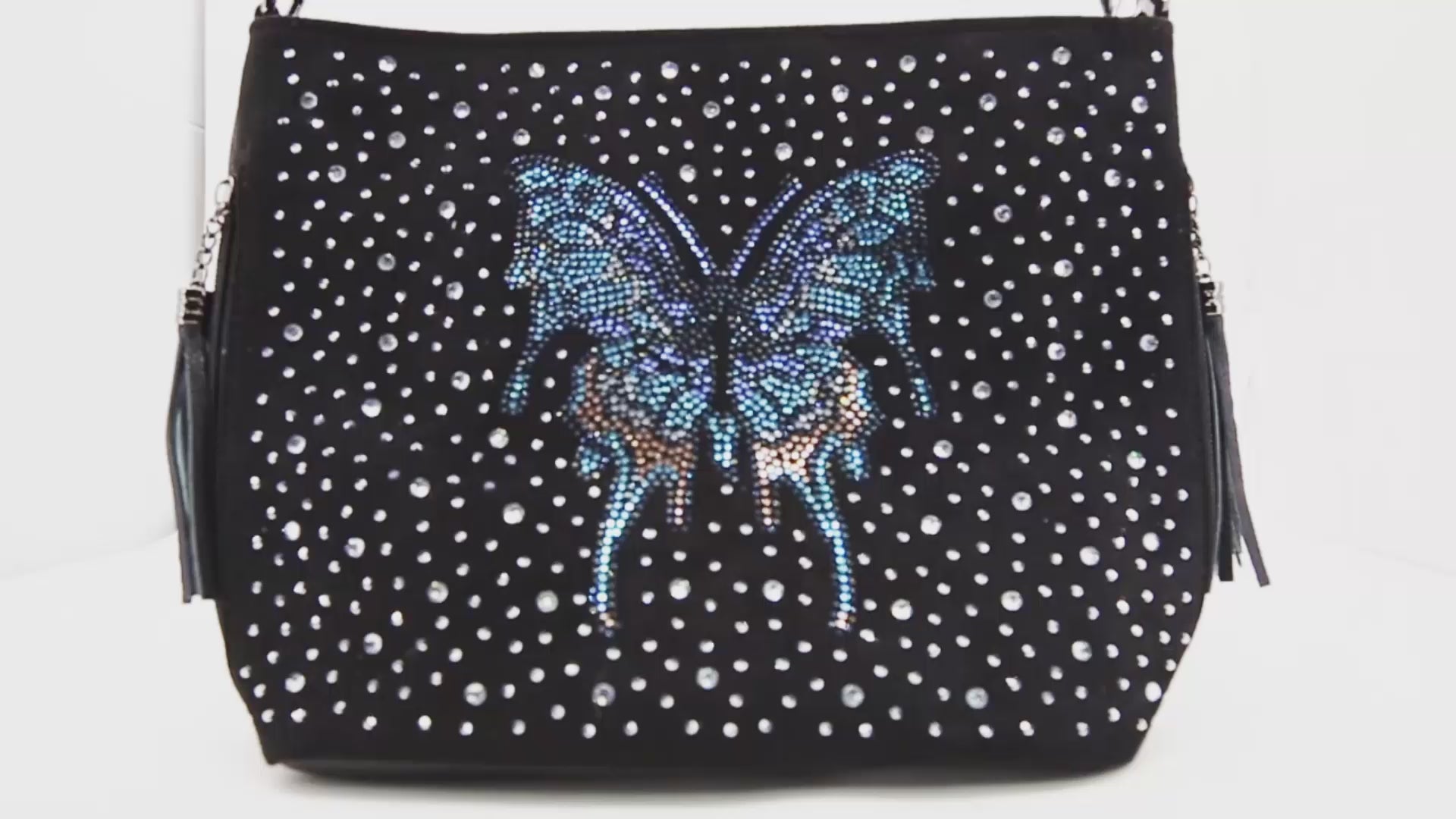 Beautiful Butterfly Hobo Crossbody Bag