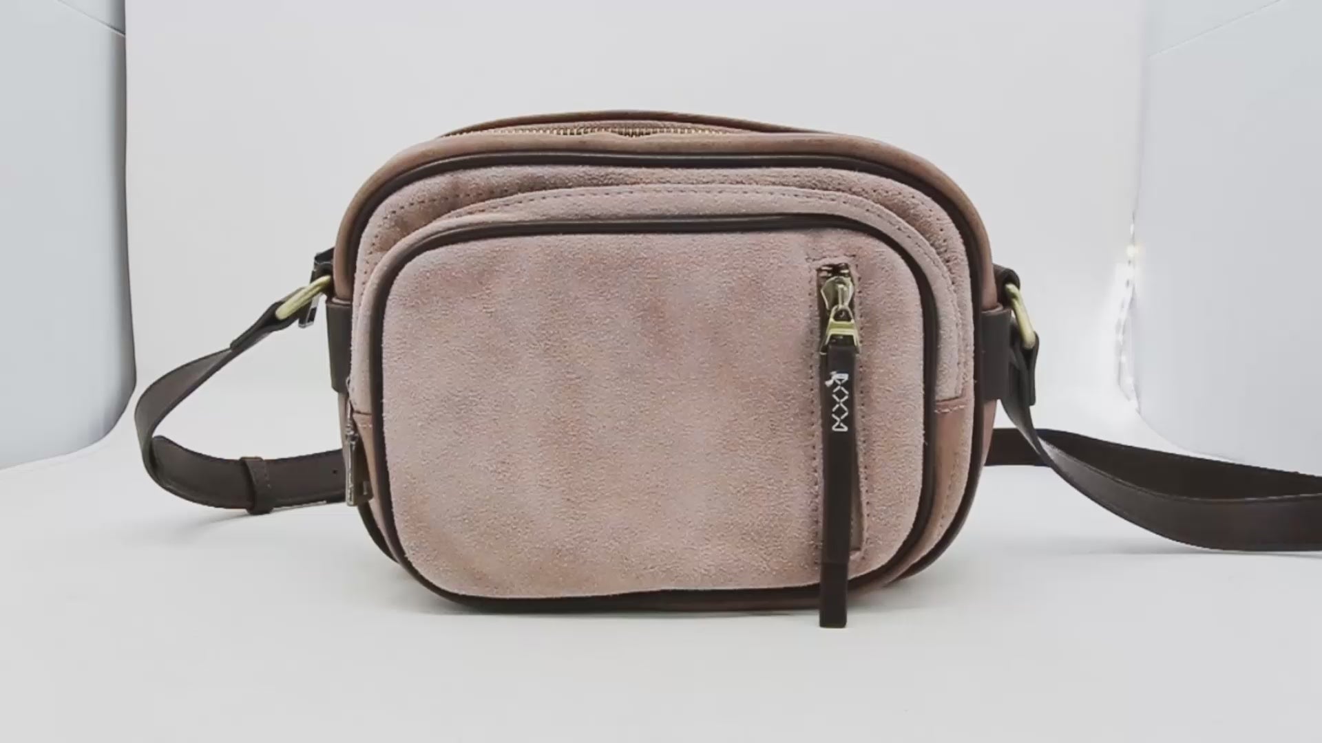 Genuine Leather Multi Pocket Crossbody