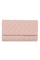 Quilted Convertible Wallet - Mauve