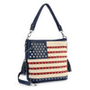 American Flag Hobo Crossbody