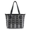 Rhinestone Bling Pattern Tote Handbag  - Black