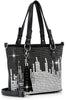 Rhinestone Skyline Tote Handbag
