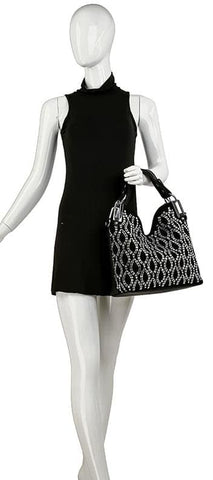 Rhinestone Design Fashion Handbag